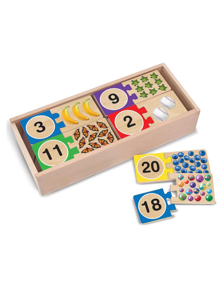 Rompecabezas de Números Melissa & Doug 40 Piezas Madera Rompecabezas de Números Melissa & Doug 40 Piezas Madera