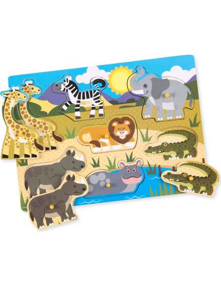 Rompecabezas de Clavos de Madera Melissa & Doug 4-Pack Rompecabezas de Clavos de Madera Melissa & Doug 4-Pack