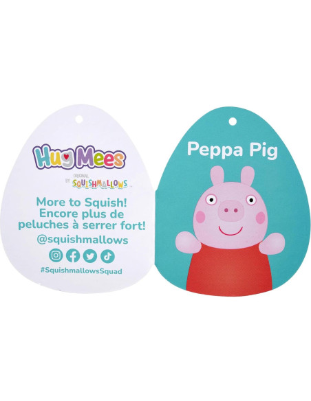 Peluche Squishmallows Peppa Pig 25 cm HugMees Oficial Peluche Squishmallows Peppa Pig 25 cm HugMees Oficial