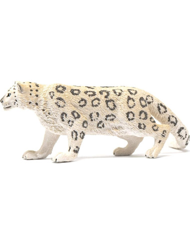Figurita Leopardo de Nieve Schleich 10x10x4 cm Juguete Educativo