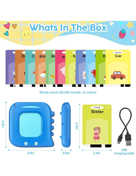 Tarjetas Flash Hablantes Kuovei para Niños 240 Palabras Tarjetas Flash Hablantes Kuovei para Niños 240 Palabras