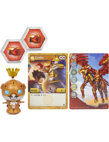 Bakugan Cubbo Rey 5 cm con BakuCores y carta