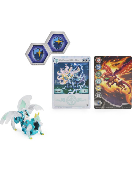 Bakugan Platino Haos Blitz Fox Figura Metal 6.35x16.51cm Bakugan Platino Haos Blitz Fox Figura Metal 6.35x16.51cm