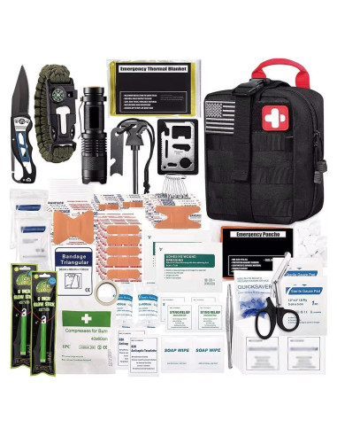 Kit de Supervivencia y Primeros Auxilios BAEWOLF 177 Piezas