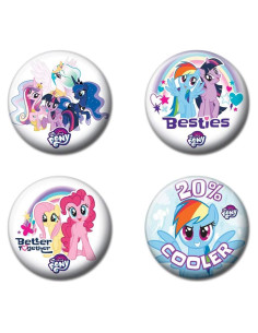 Conjunto de 4 Botones My Little Pony Ata-Boy 3.18 cm