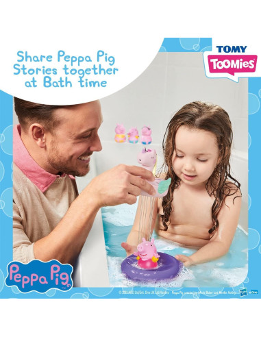 Set de Baño Peppa Pig Tomy Toomies con Flotador Unicornio