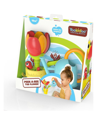 Yookidoo Juguete de Baño Flor Abeja Pop-Up 18 Meses+