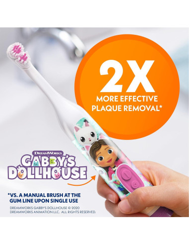 Cepillo de Dientes Eléctrico Spinbrush Gabby's Dollhouse Niños