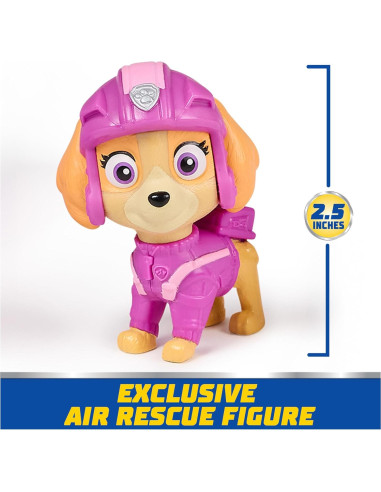 Figura de acción Skye Paw Patrol con avión y garra 5 cm