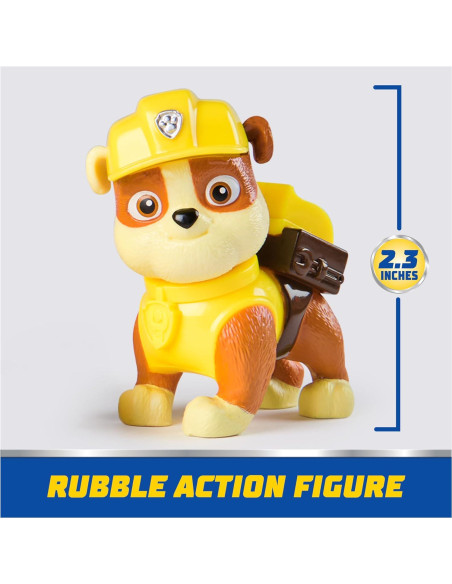 Juguete Bulldozer Rubble PAW Patrol con Figura Coleccionable Juguete Bulldozer Rubble PAW Patrol con Figura Coleccionable