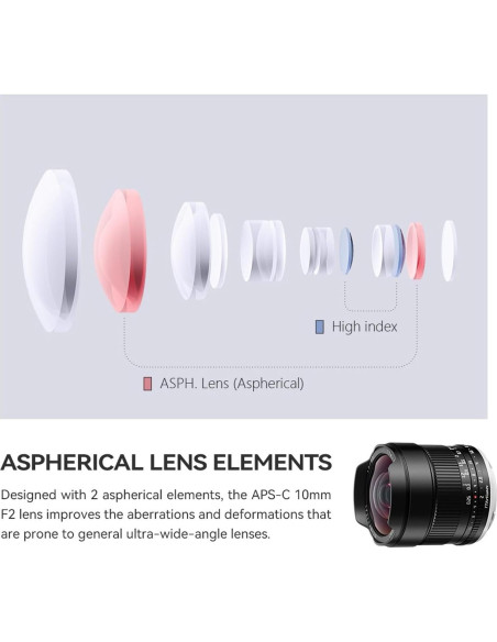 Lente Gran Angular 10mm F2 TTARTISAN para Cámaras M43 Lente Gran Angular 10mm F2 TTARTISAN para Cámaras M43