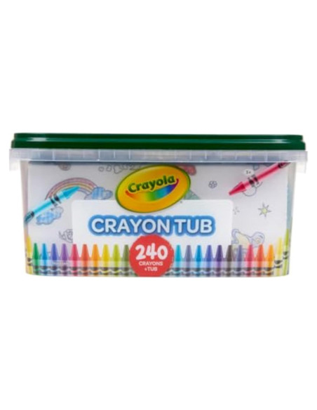 Tubo de Crayones Crayola 240ct 120 Colores para Niños Tubo de Crayones Crayola 240ct 120 Colores para Niños