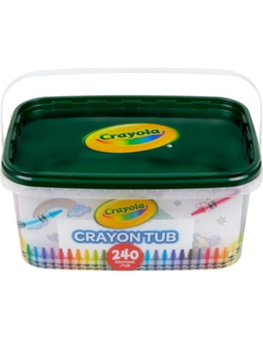 Tubo de Crayones Crayola 240ct 120 Colores para Niños
