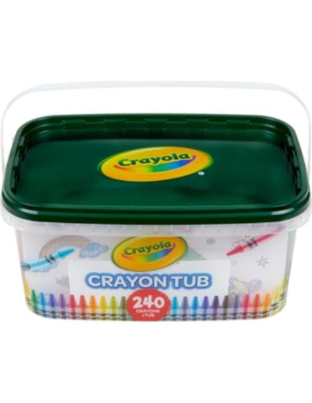 Tubo de Crayones Crayola 240ct 120 Colores para Niños Tubo de Crayones Crayola 240ct 120 Colores para Niños