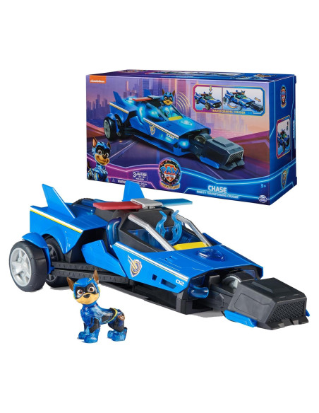 Vehículo Transformador Chase PAW Patrol con Luces y Sonidos Vehículo Transformador Chase PAW Patrol con Luces y Sonidos