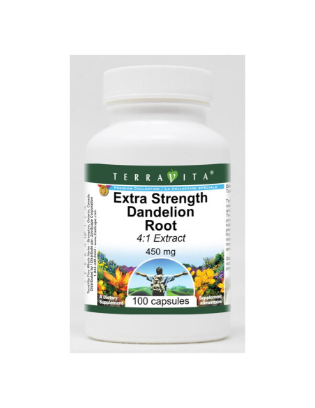 Extracto de Raíz de Diente de León TerraVita 450 mg - 100 Cápsulas Extracto de Raíz de Diente de León TerraVita 450 mg - 100 Cápsulas