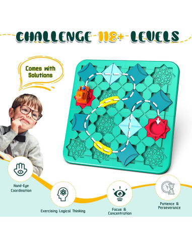 Juego de Mesa STEM JIN QI Constructor Lógico 118 Desafíos