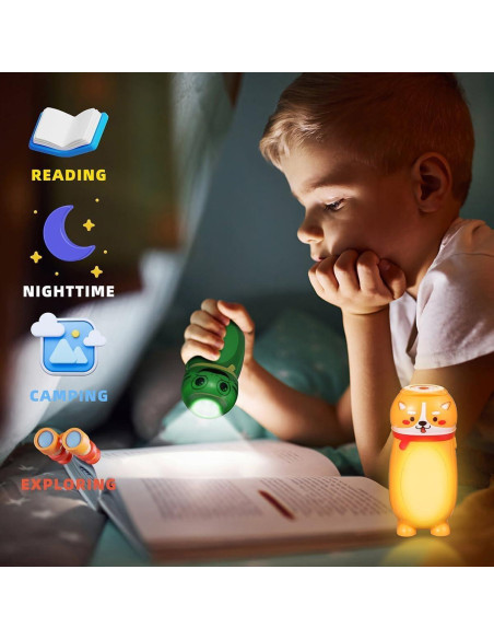 Paquete de 2 Linternas LED Mini Hilngav para Niños 50 Lúmenes Paquete de 2 Linternas LED Mini Hilngav para Niños 50 Lúmenes
