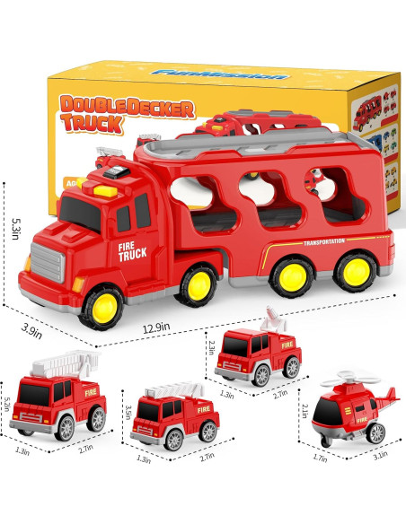 Camión de Bomberos 5 en 1 FunMission para Niños 3 a 9 Años Camión de Bomberos 5 en 1 FunMission para Niños 3 a 9 Años