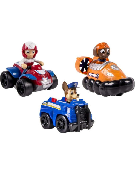 Conjunto Paw Patrol Racers 3-Pack Chase Zuma Ryder Conjunto Paw Patrol Racers 3-Pack Chase Zuma Ryder