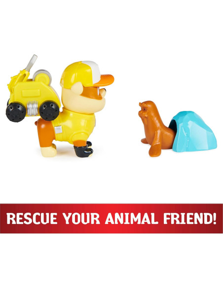 Figura de acción Paw Patrol Rubble con dron y plataforma Figura de acción Paw Patrol Rubble con dron y plataforma