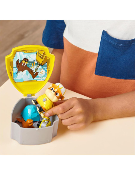 Figura de acción Paw Patrol Rubble con dron y plataforma Figura de acción Paw Patrol Rubble con dron y plataforma