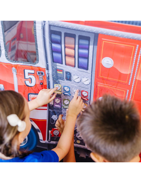 Carpa de Juego de Bomberos Melissa & Doug 1.22m para Niños Carpa de Juego de Bomberos Melissa & Doug 1.22m para Niños