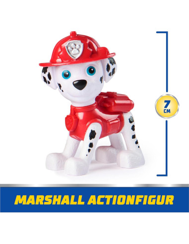 Camión de Bomberos Paw Patrol Marshall con Figura 13 cm