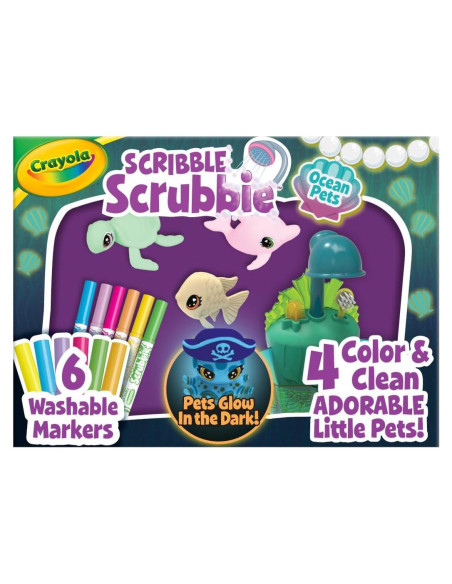 Crayola Scribble Scrubbie Glow Lagoon Mascotas Brillantes Crayola Scribble Scrubbie Glow Lagoon Mascotas Brillantes