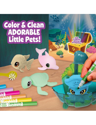 Crayola Scribble Scrubbie Glow Lagoon Mascotas Brillantes