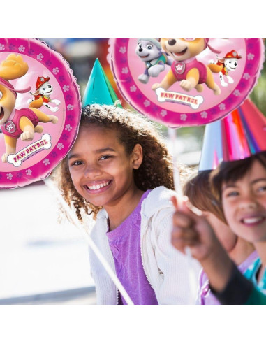 Globo Mylar Rosa Paw Patrol 45.72 cm - Fiesta Cumpleaños