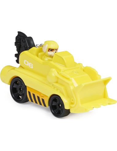 Vehículo de Metal PAW Patrol Rubble 1:55 con Detalles