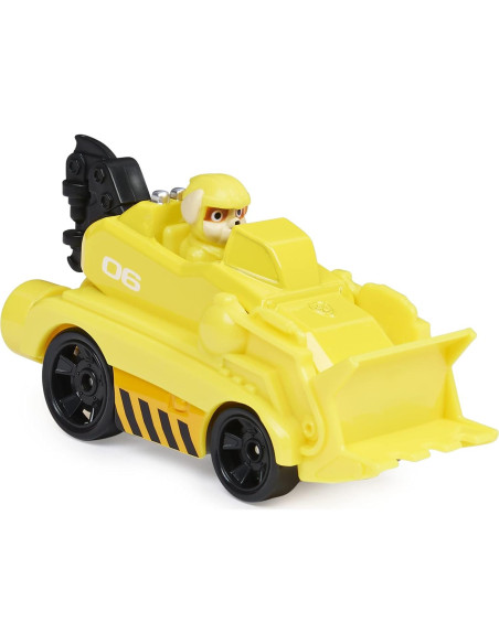 Vehículo de Metal PAW Patrol Rubble 1:55 con Detalles Vehículo de Metal PAW Patrol Rubble 1:55 con Detalles