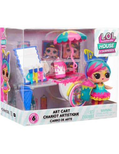 Set de Juego L.O.L. Surprise! Carrito de Arte con Muñeca