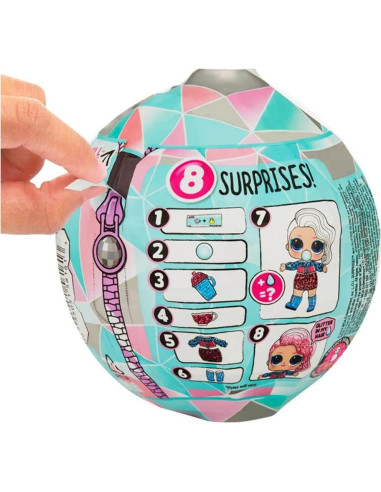 Muñeca L.O.L. Surprise! Glitter Globe Disco Invernal 8 Sorpresas