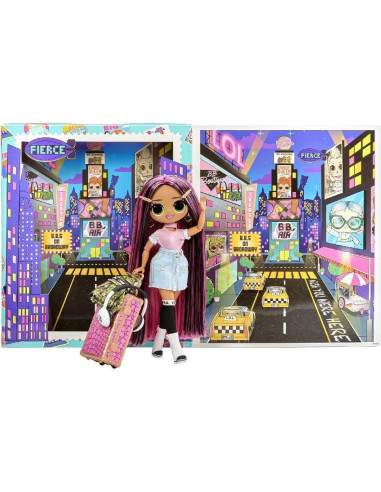 Muñeca de Moda LOL Surprise OMG City Babe Viaje Mundial 15 Sorprisas