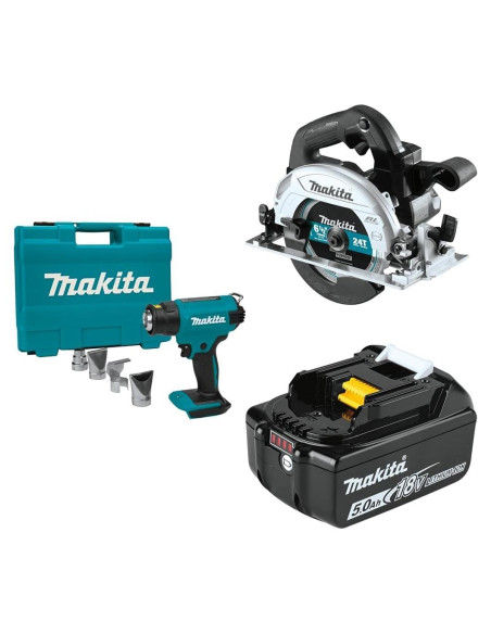 Makita Pistola de Calor Inalámbrica XGH01ZK y Sierra Circular 6.5" Makita Pistola de Calor Inalámbrica XGH01ZK y Sierra Circular 6.5"