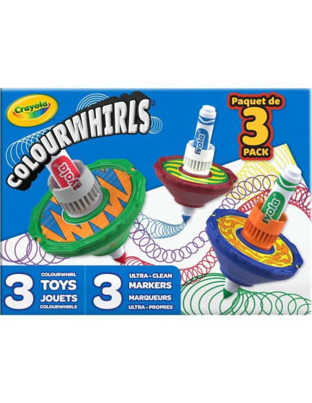 Crayola Colourwhirls 3ct - Juguete de Arte en Movimiento Crayola Colourwhirls 3ct - Juguete de Arte en Movimiento