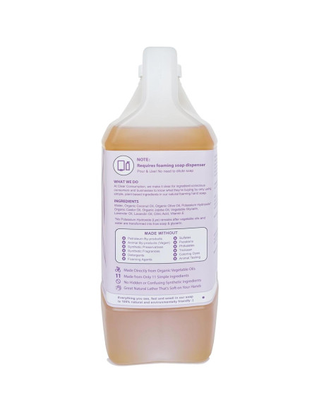 Jabón de Manos Espumoso Clear Consumption Lavanda 1.89 L Jabón de Manos Espumoso Clear Consumption Lavanda 1.89 L