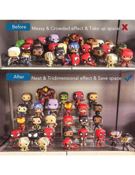 Estante Acrílico 4 Niveles para Perfumes y Funko POP Estante Acrílico 4 Niveles para Perfumes y Funko POP
