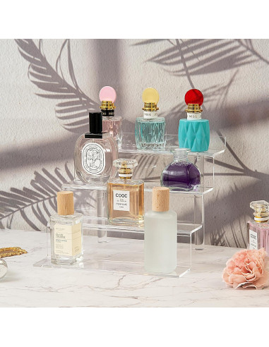 Estante Acrílico 4 Niveles para Perfumes y Funko POP
