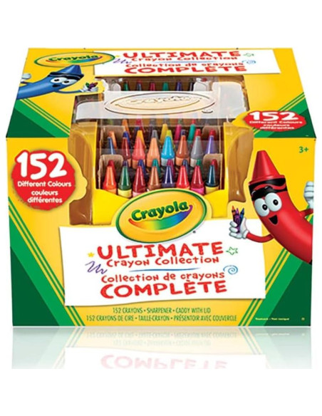 Caddy Crayones Crayola 152 Colores con Tapa y Sacapuntas Caddy Crayones Crayola 152 Colores con Tapa y Sacapuntas