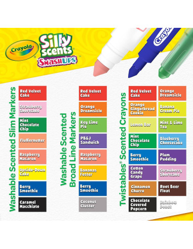 Set de Arte Crayola Silly Scents con Crayones y Marcadores