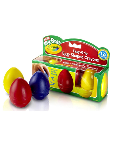Crayola Mis Primeros Crayones Huevo 3 Piezas Lavables Crayola Mis Primeros Crayones Huevo 3 Piezas Lavables