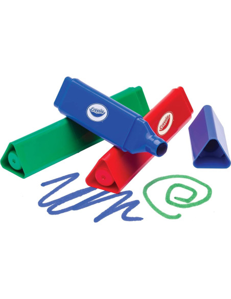 Marcadores Triangulares Crayola 8 Colores Lavables para Niños Marcadores Triangulares Crayola 8 Colores Lavables para Niños