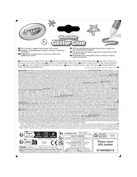 Bolígrafos de Pegamento Brillante Crayola 9 Unidades 10 ml Bolígrafos de Pegamento Brillante Crayola 9 Unidades 10 ml