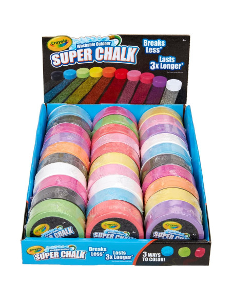 Tiza Super Lavable Crayola 30 Discos Colores Vibrantes Tiza Super Lavable Crayola 30 Discos Colores Vibrantes