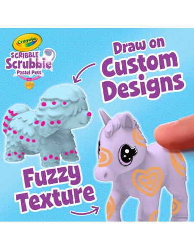 Crayola Scribble Scrubbie Mascotas Pastel 3ct Juguete Creativo