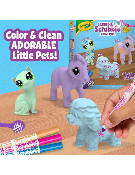 Crayola Scribble Scrubbie Mascotas Pastel 3ct Juguete Creativo Crayola Scribble Scrubbie Mascotas Pastel 3ct Juguete Creativo