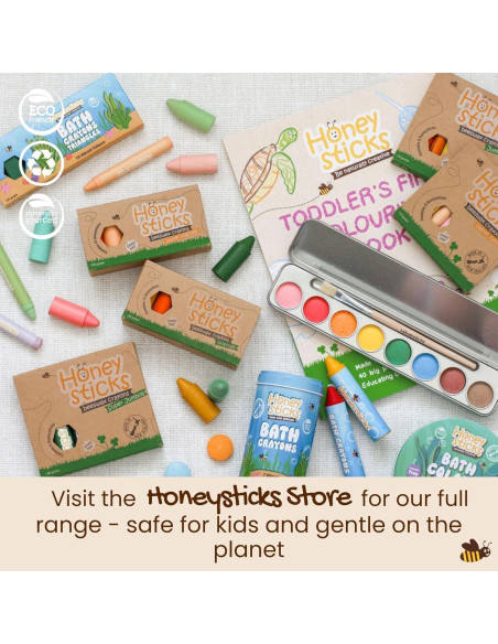 Crayones de Cera de Abeja Honeysticks 12 Colores No Tóxicos Crayones de Cera de Abeja Honeysticks 12 Colores No Tóxicos